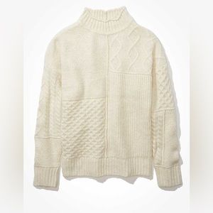 AE Soft and Cozy Mixed Stitch Sweater